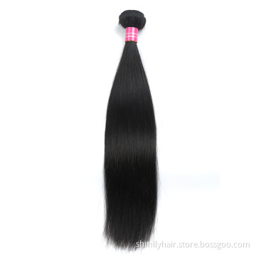 Shmily I Tips Human Hair Single Bundle Straight Brazilian Extension Cuticle Aligned 100% Human Hair Weave Bundles Brazilian